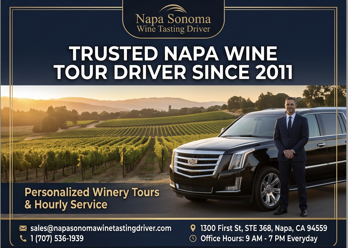 Trusted Napa Wine Tour Driver Since 2011 | Napa Sonoma Wine Tasting Driver