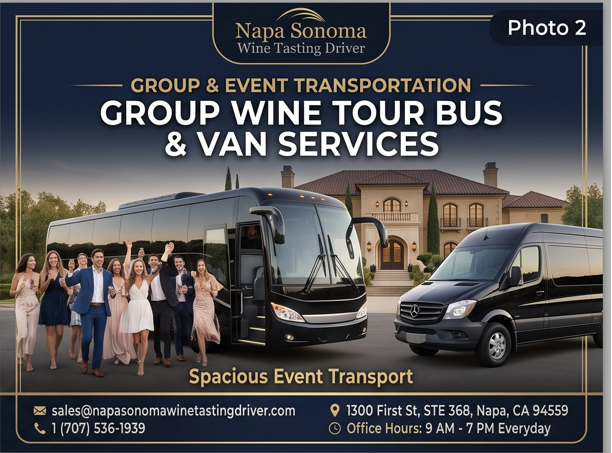 Sonoma County Wedding & Special Occasion Transport | Napa Sonoma Wine Tasting Driver